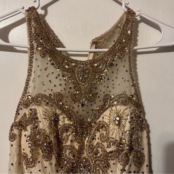 NWT Social Apparel Fiesta Sequined Gown Maxi Size XS - Picture 3 of 14